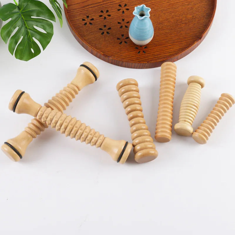 Wood Foot Massage Roller