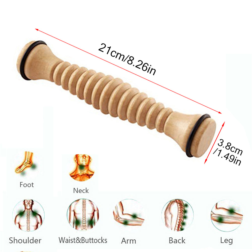 Wood Foot Massage Roller