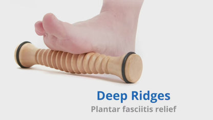 Wood Foot Massage Roller